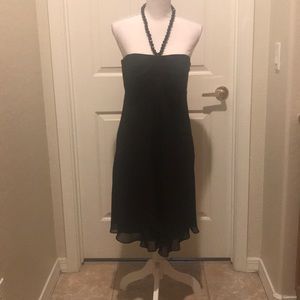 White House Black Market Black strapless dress